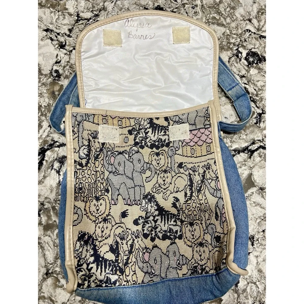 Deadstock Vintage Baby Baggage Noah's Ark Diaper Bag 9x12x4